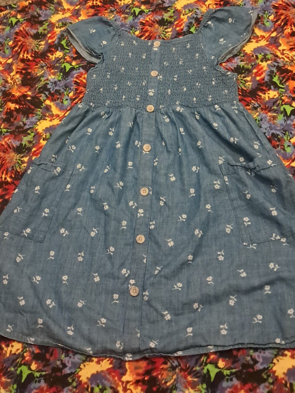 Girls Cat & Jack Blue Floral Dress